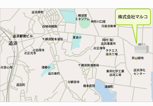 株式会社マルコ本社地図